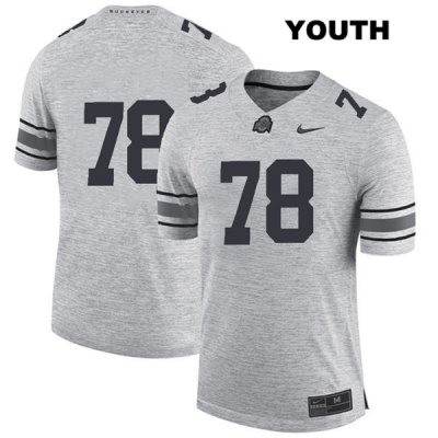Youth NCAA Ohio State Buckeyes Demetrius Knox #78 College Stitched No Name Authentic Nike Gray Football Jersey KP20S58RC